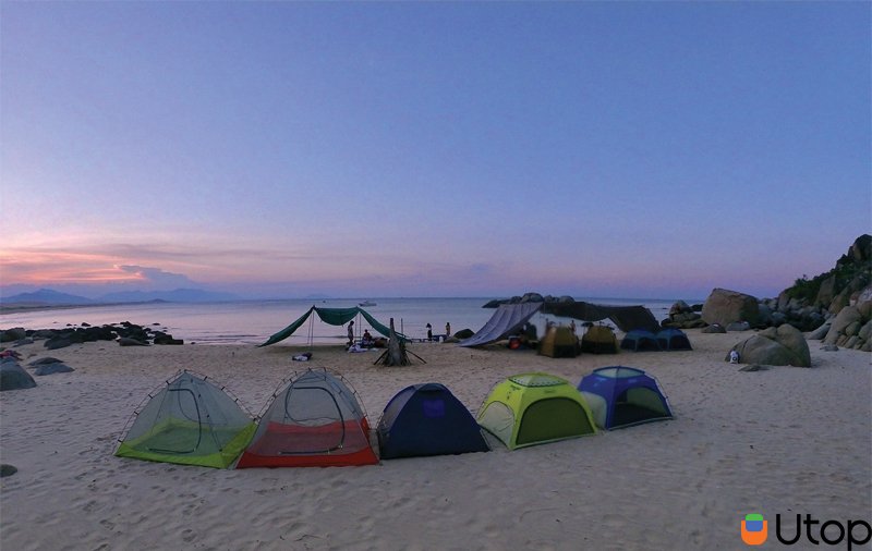 Cắm trại tại bãi Xép Quy Nhơn